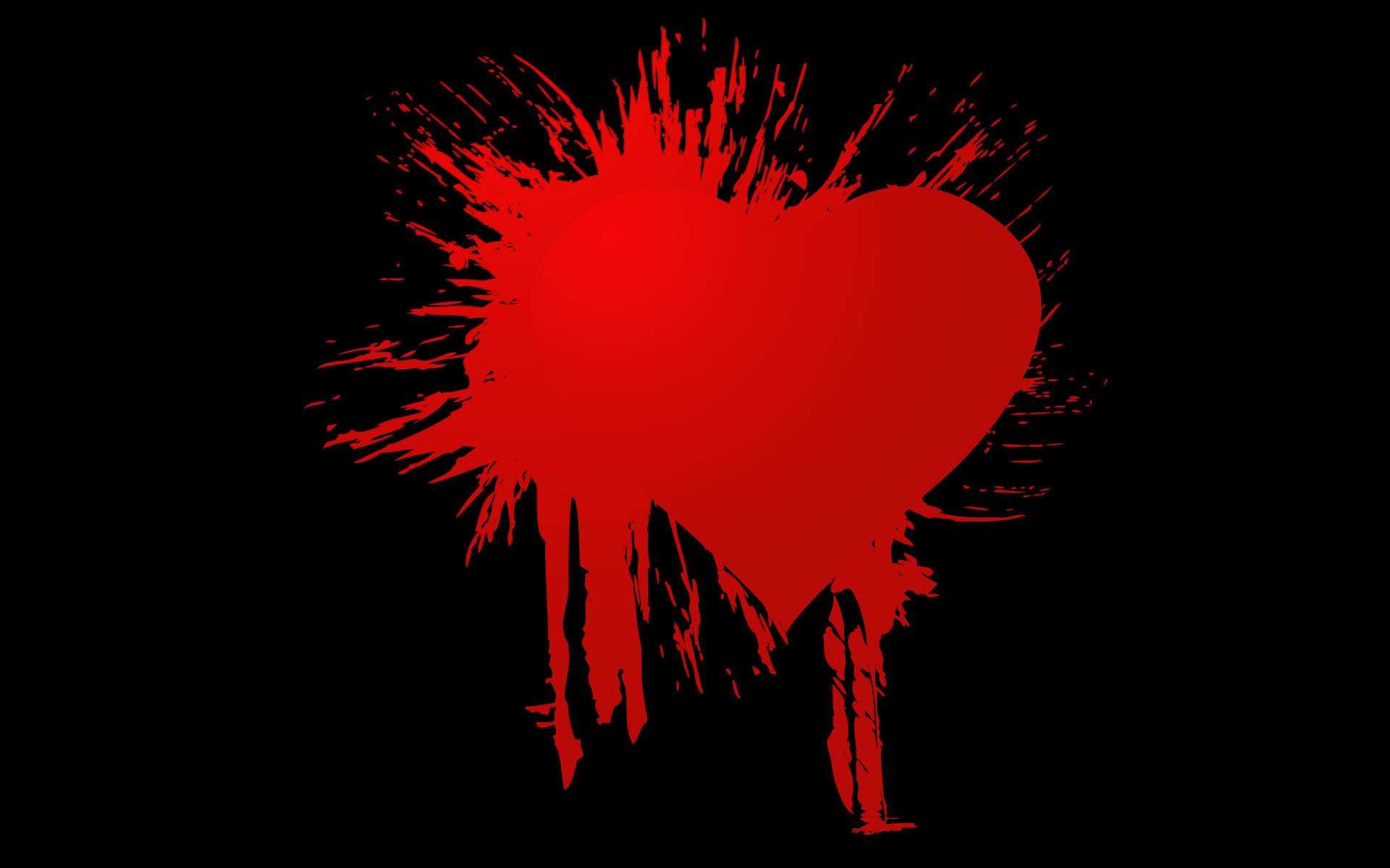 red broken heart image