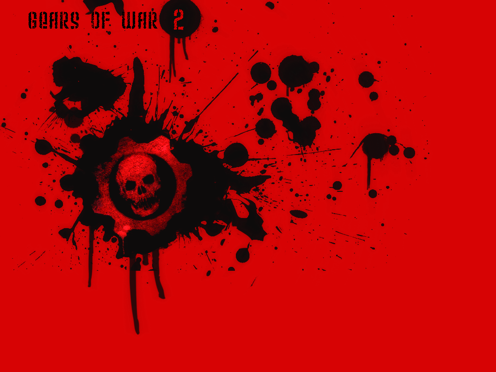 red background gears of war