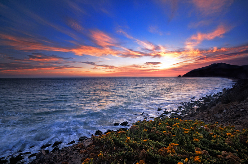 nature coastal sunset picture
