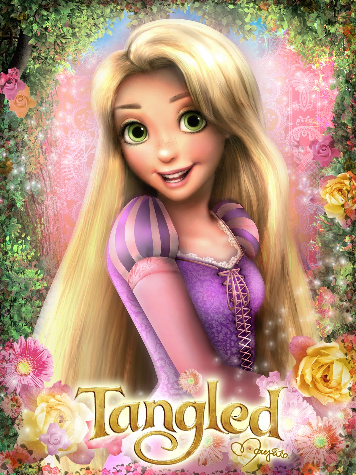 top princess rapunzel tangled wallpaper