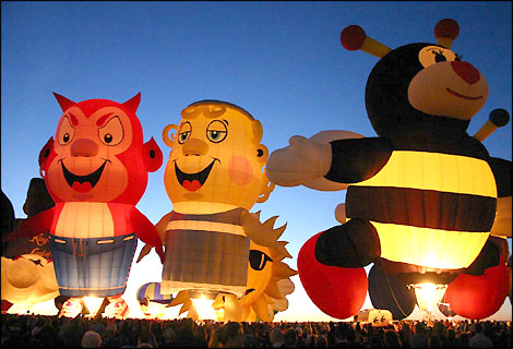 cartoon balloons festival image