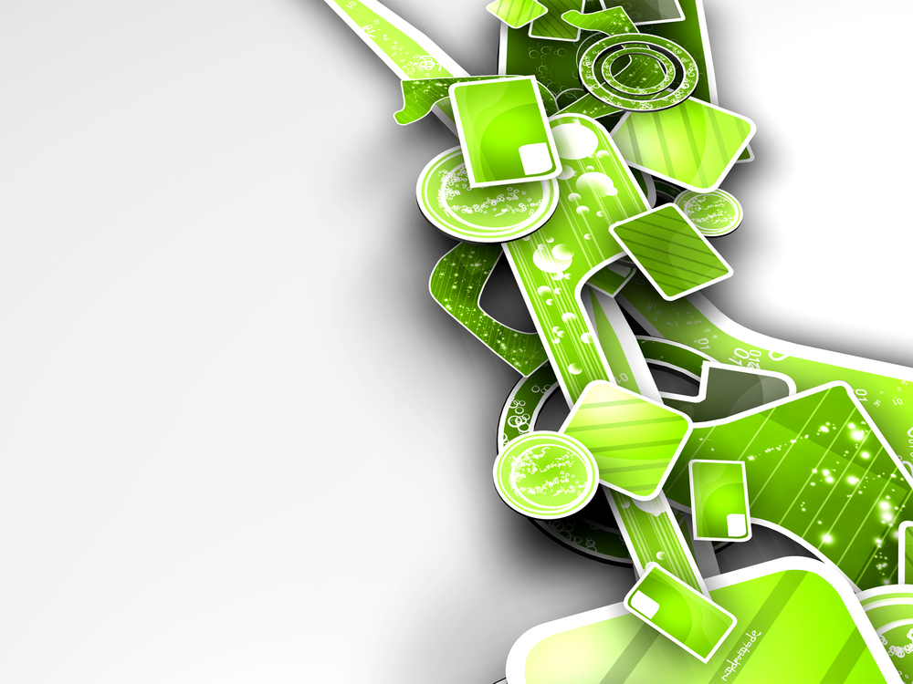 green art digital 3d abstract