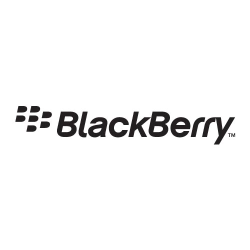 white background blackberry logo