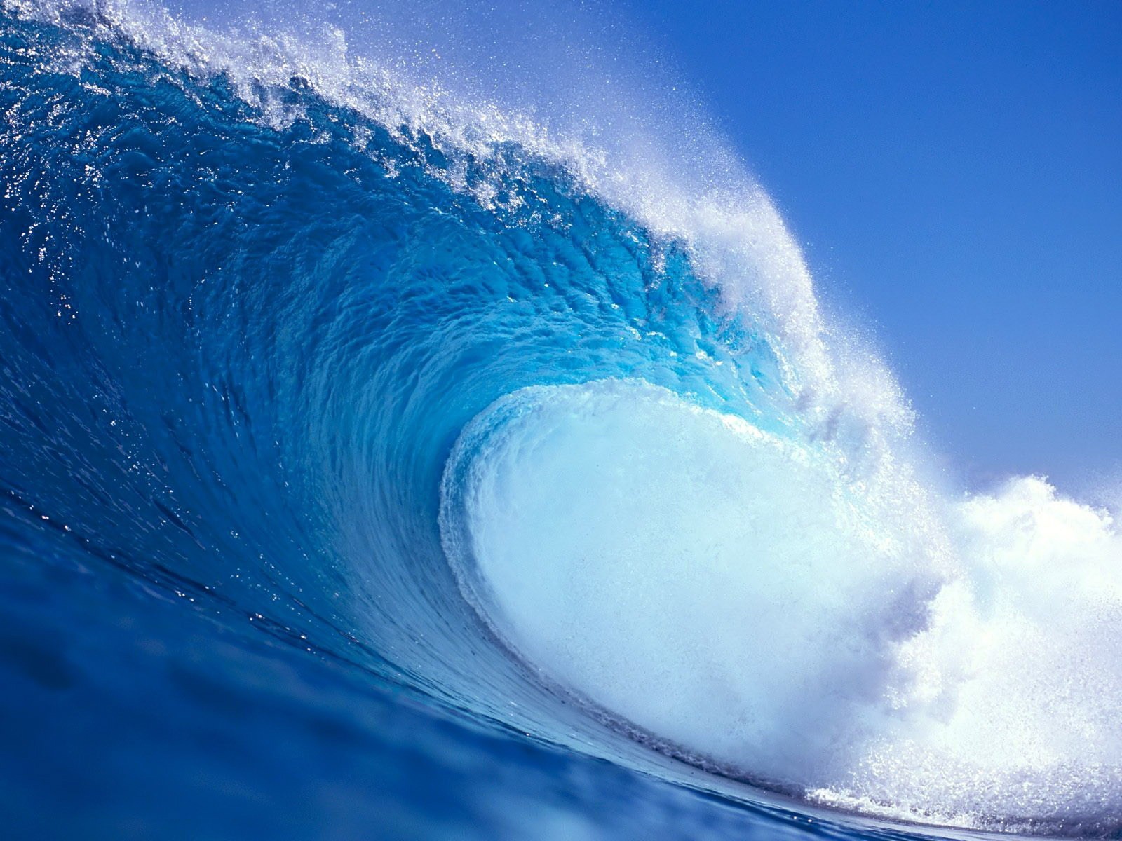 widescreen surfing waves image