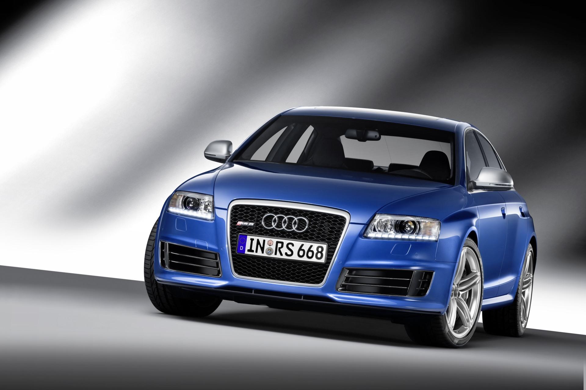 blue audi A6 wallpaper