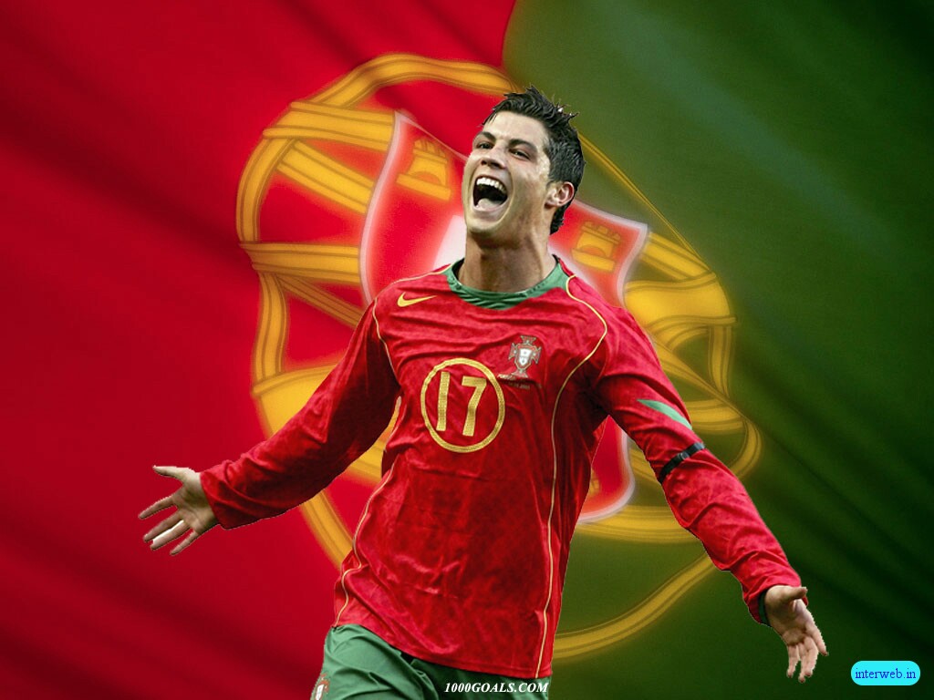 red background cristiano ronaldo