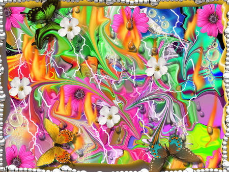 abstract colourful painting wallpaper