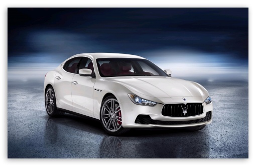 white maserati ghibli image