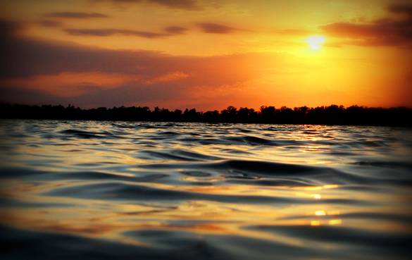 wonderful lake sunset photos image