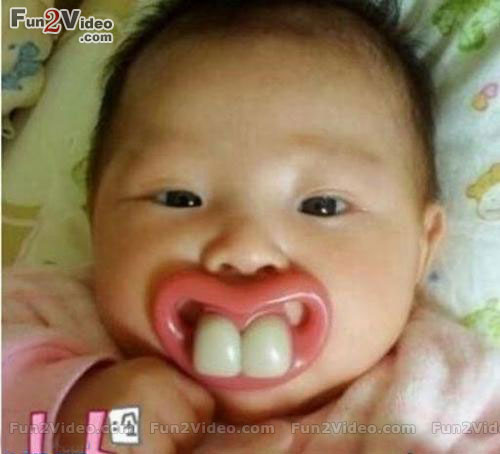 big teeth funny baby