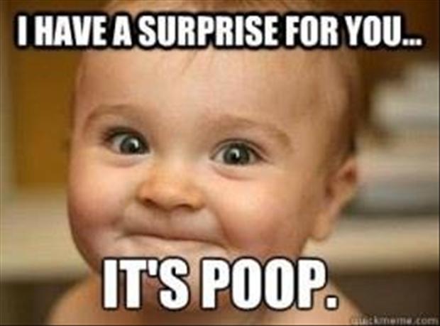 its poop funny baby