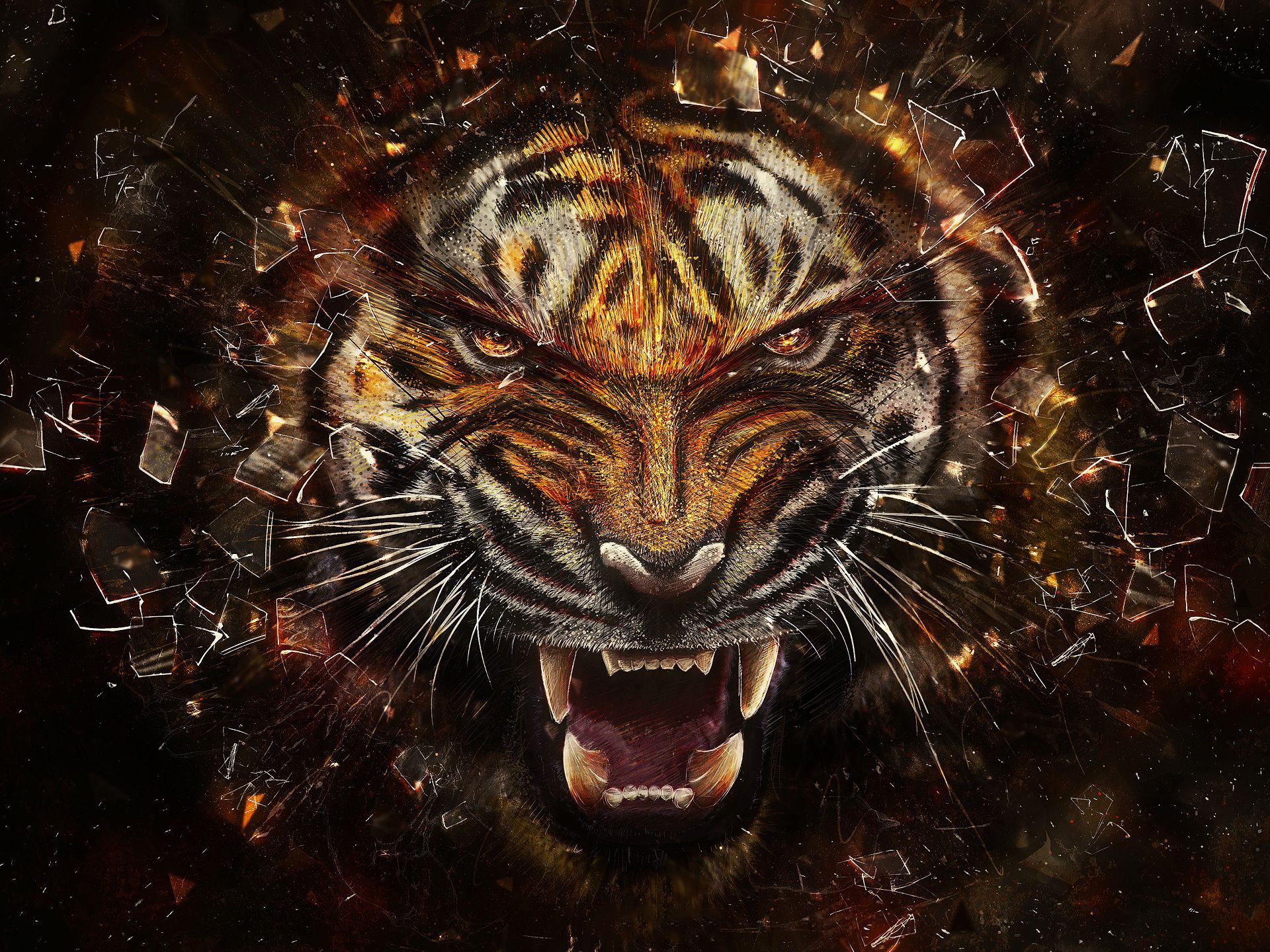 crying tiger backgrounds