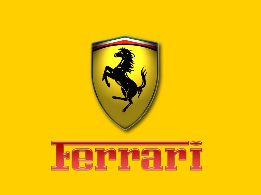 yellow background ferrari logo images