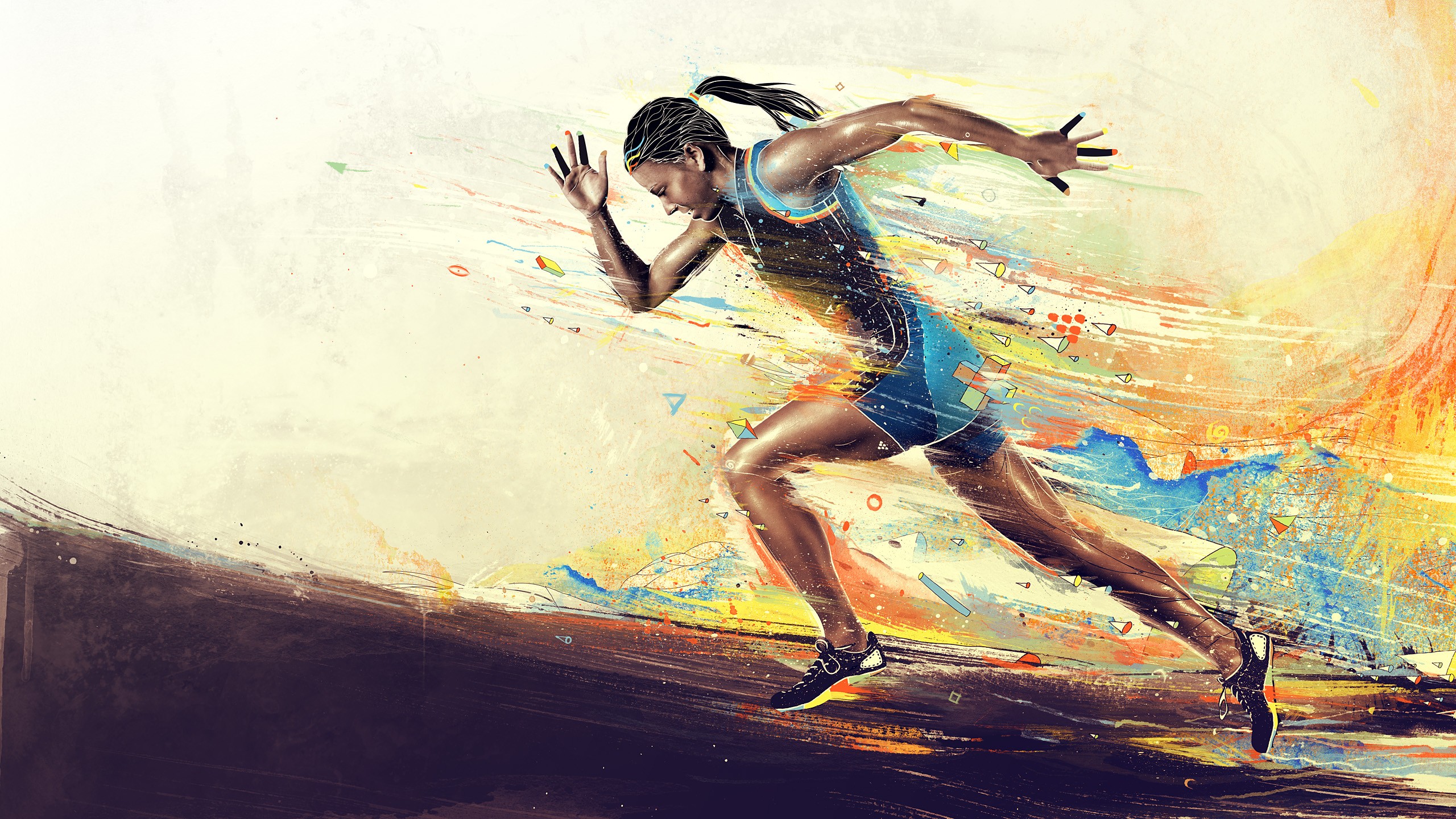 girl running hd backgrounds image