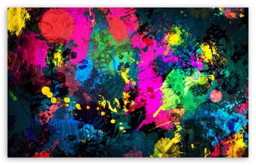 colorful paint splatter wallpaper