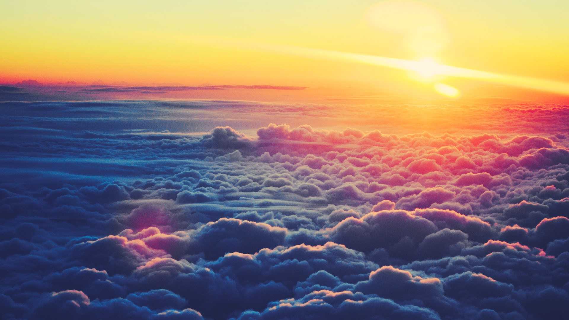 sunset beautiful clouds wallpapers