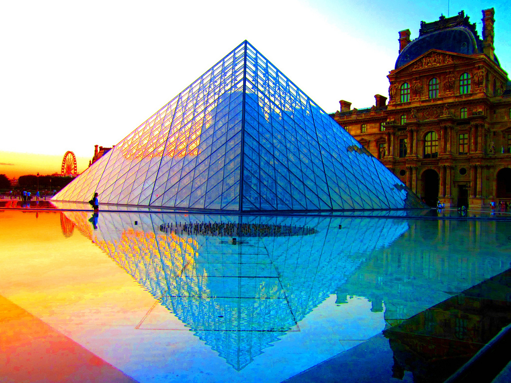 best louvre pyramid wallpaper