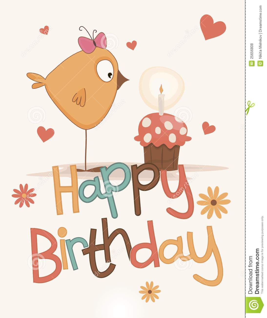 cute happy birthday card