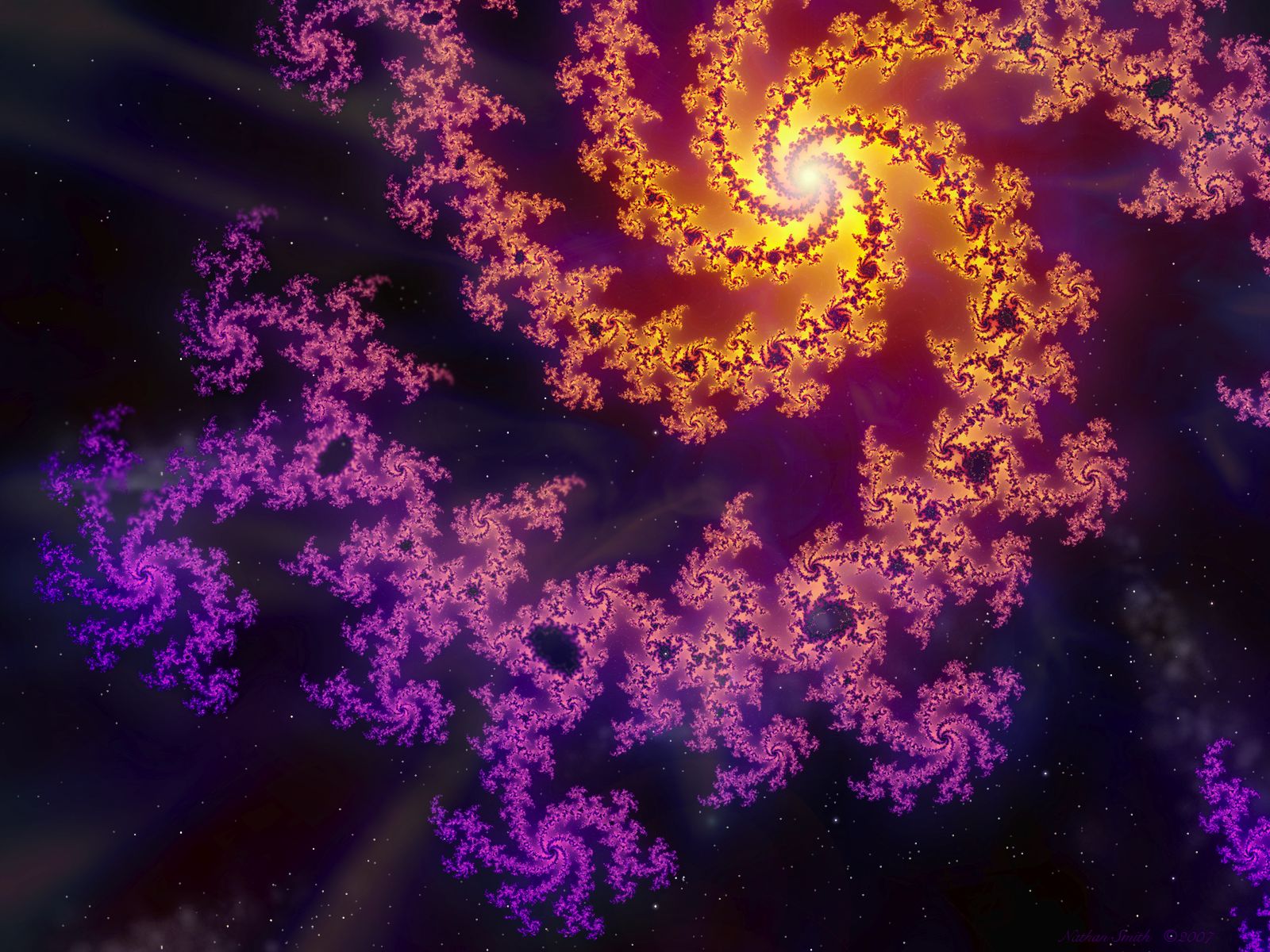colorful fractal art wallpaper