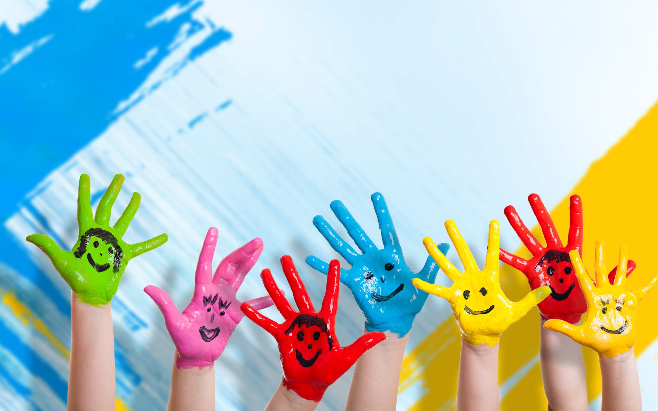 colorful hands kids wallpapers