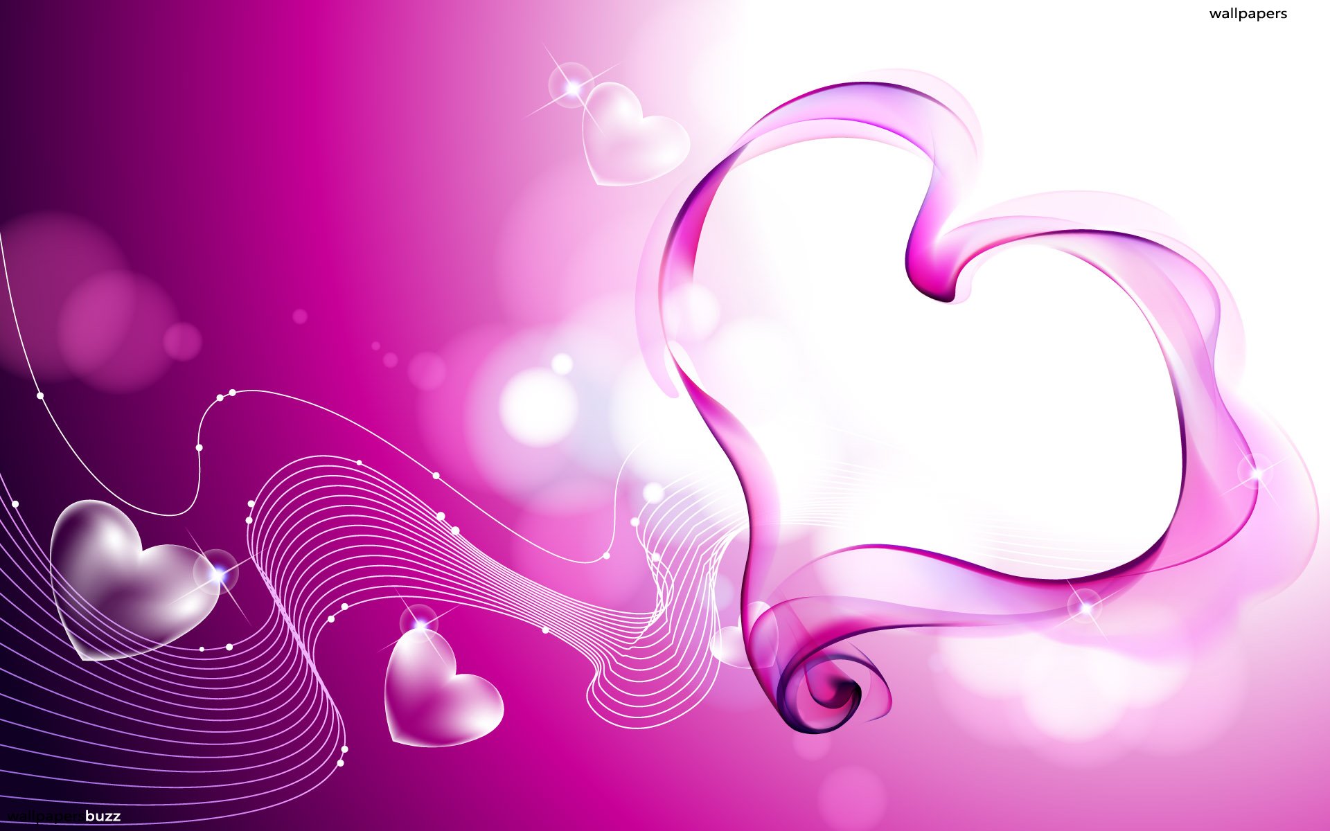 heart pink abstract wallpapers