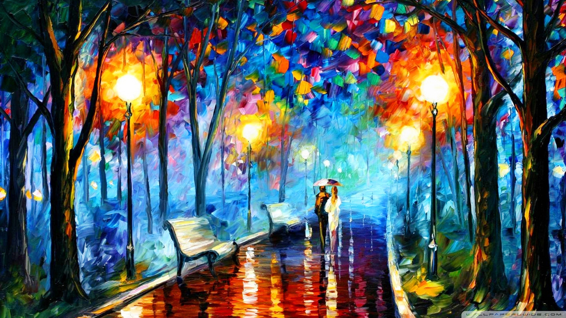 colored art painting wallpapers