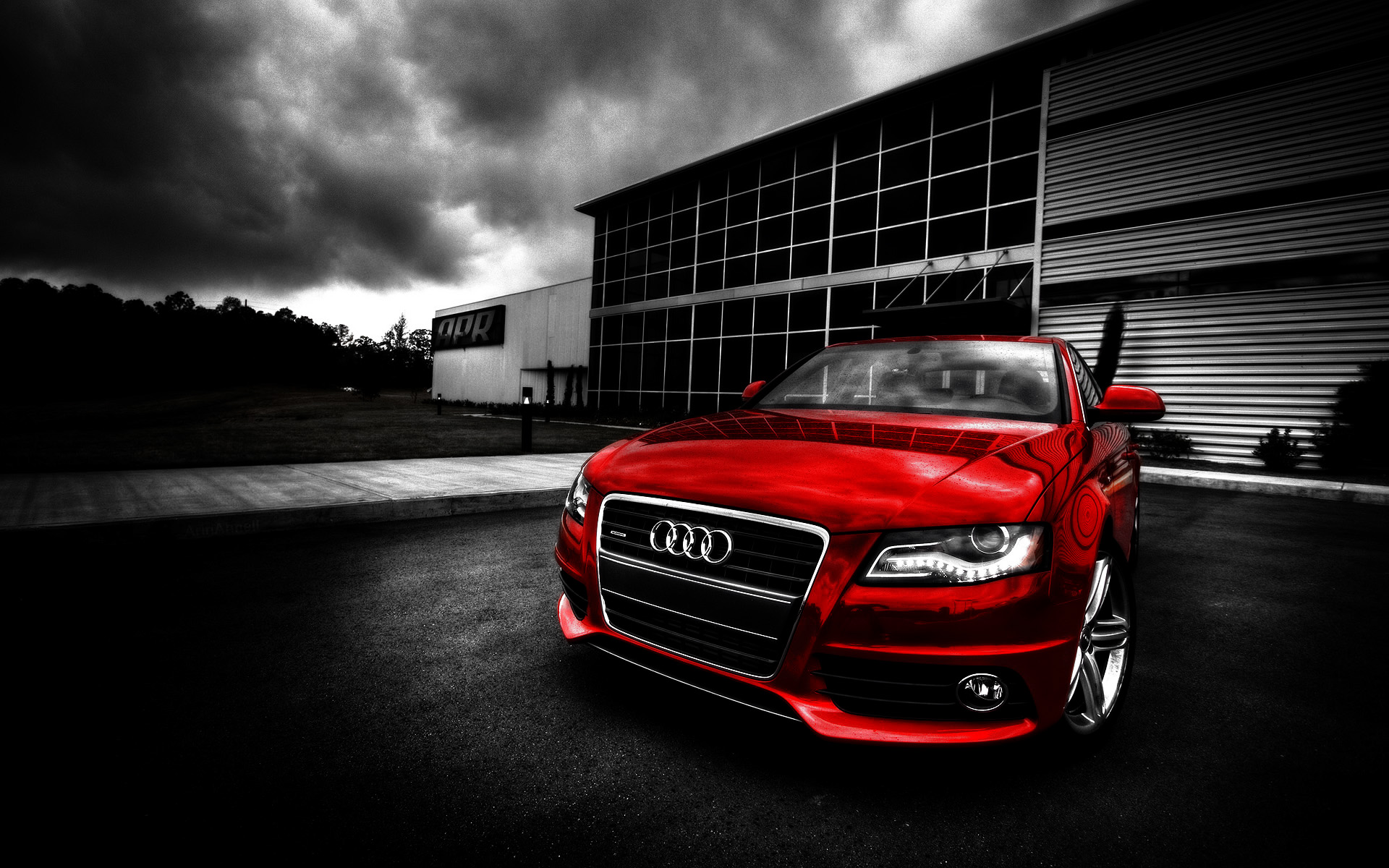 red audi wallpapers