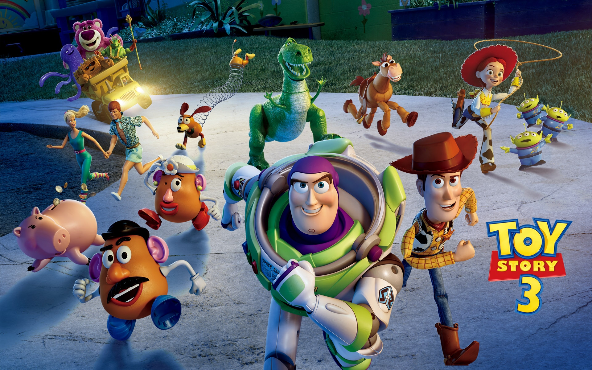 colored toy story 3 wallpapers