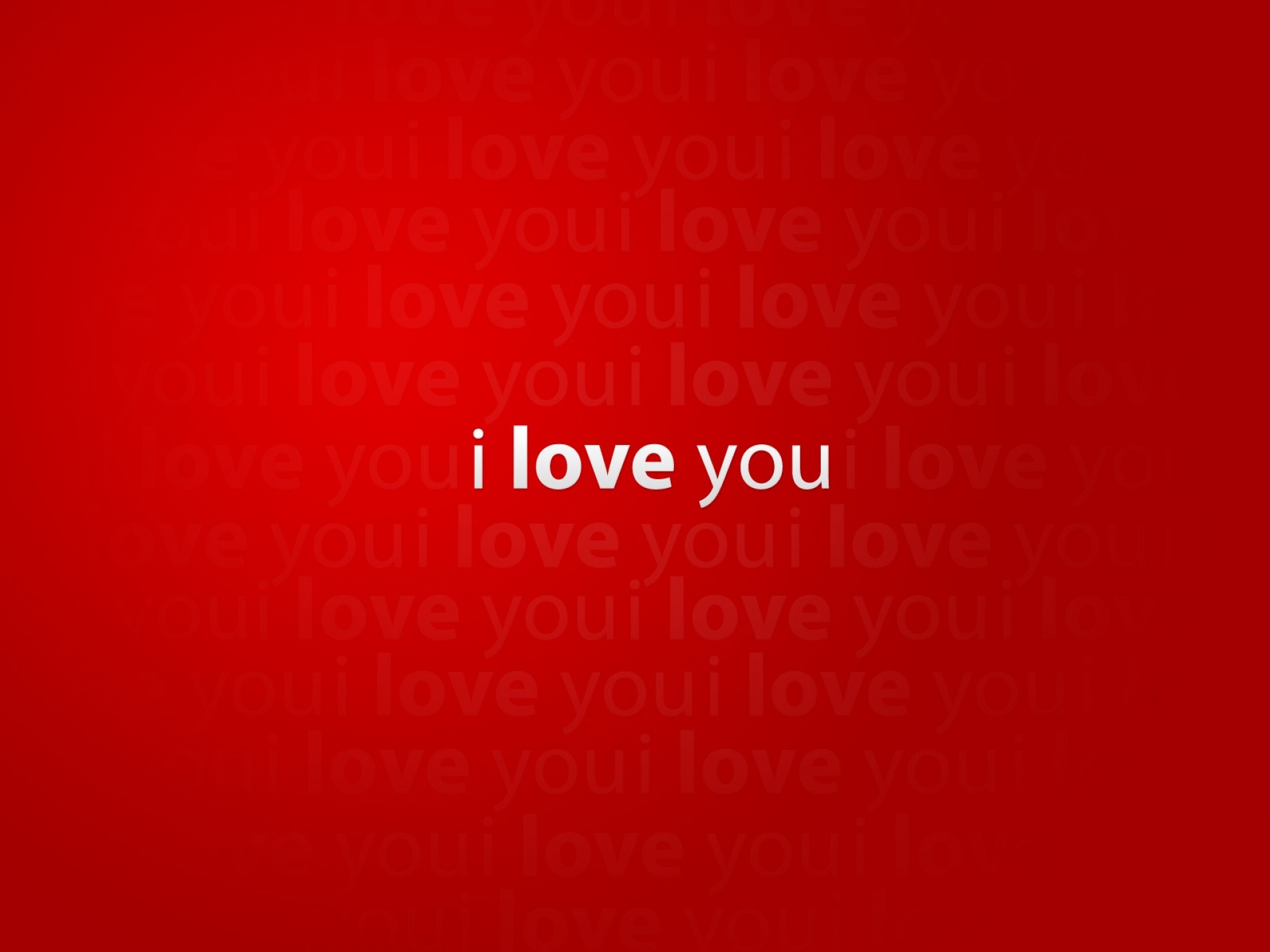red background i love you wallpaper