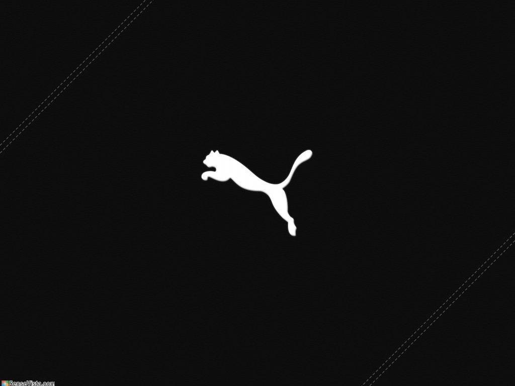black puma logo wallpaper