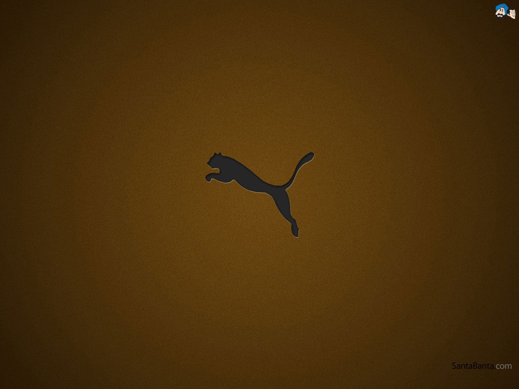 brown puma logo wallpaper