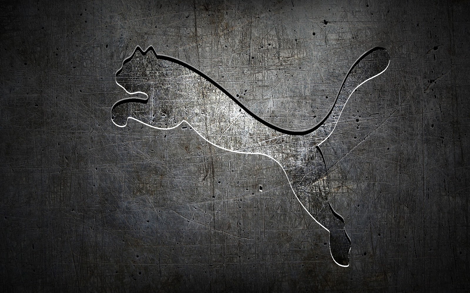grey puma logo wallpaper hd