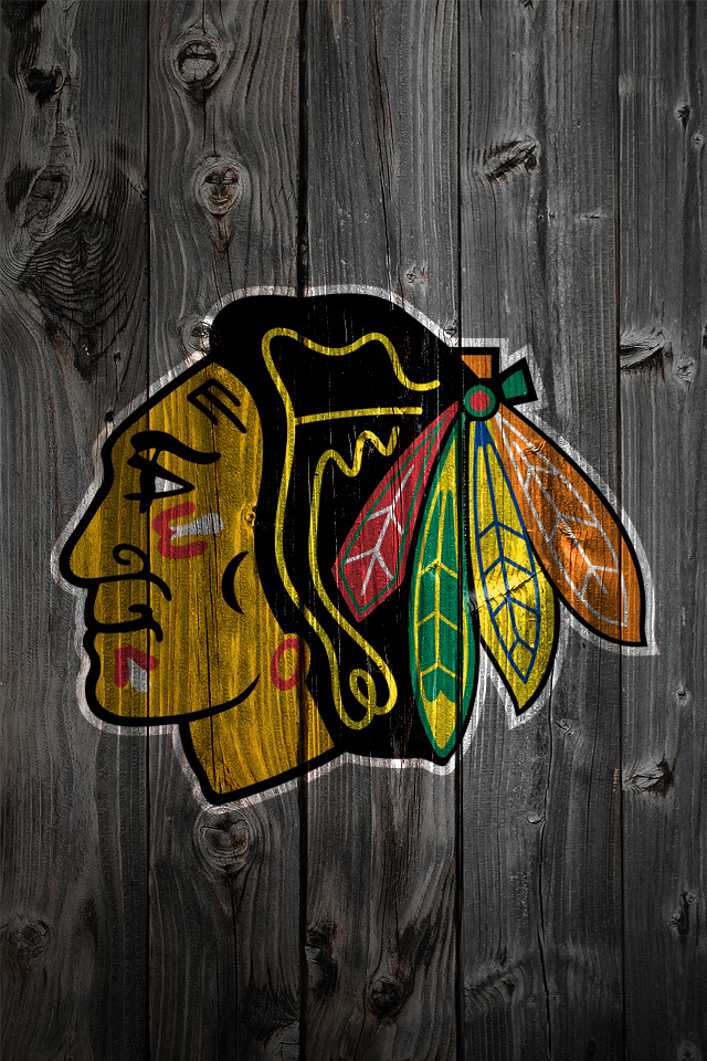 black chicago blackhawks background