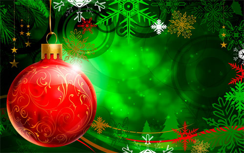 green background christmas designs