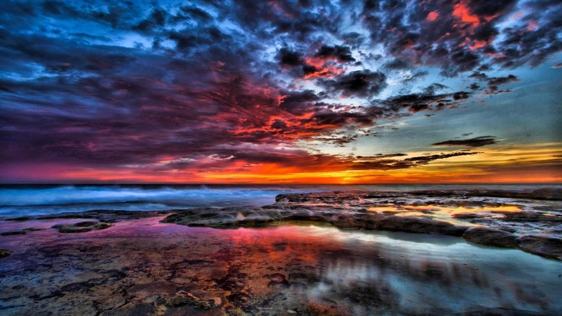 cloudy weather landscape wallpaper