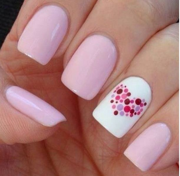 pink nails art photos