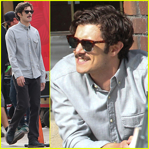 adam brody goes filming with dax