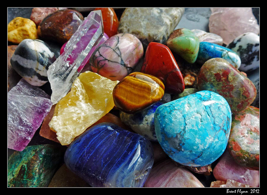 stunning colourful stones image