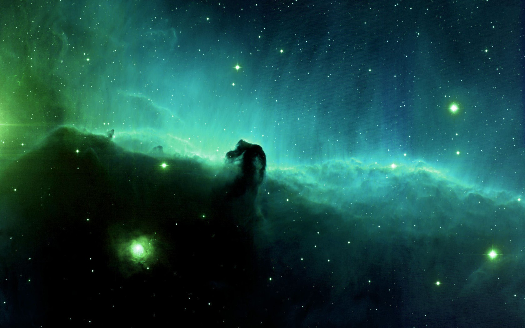 nebula space widescreen image