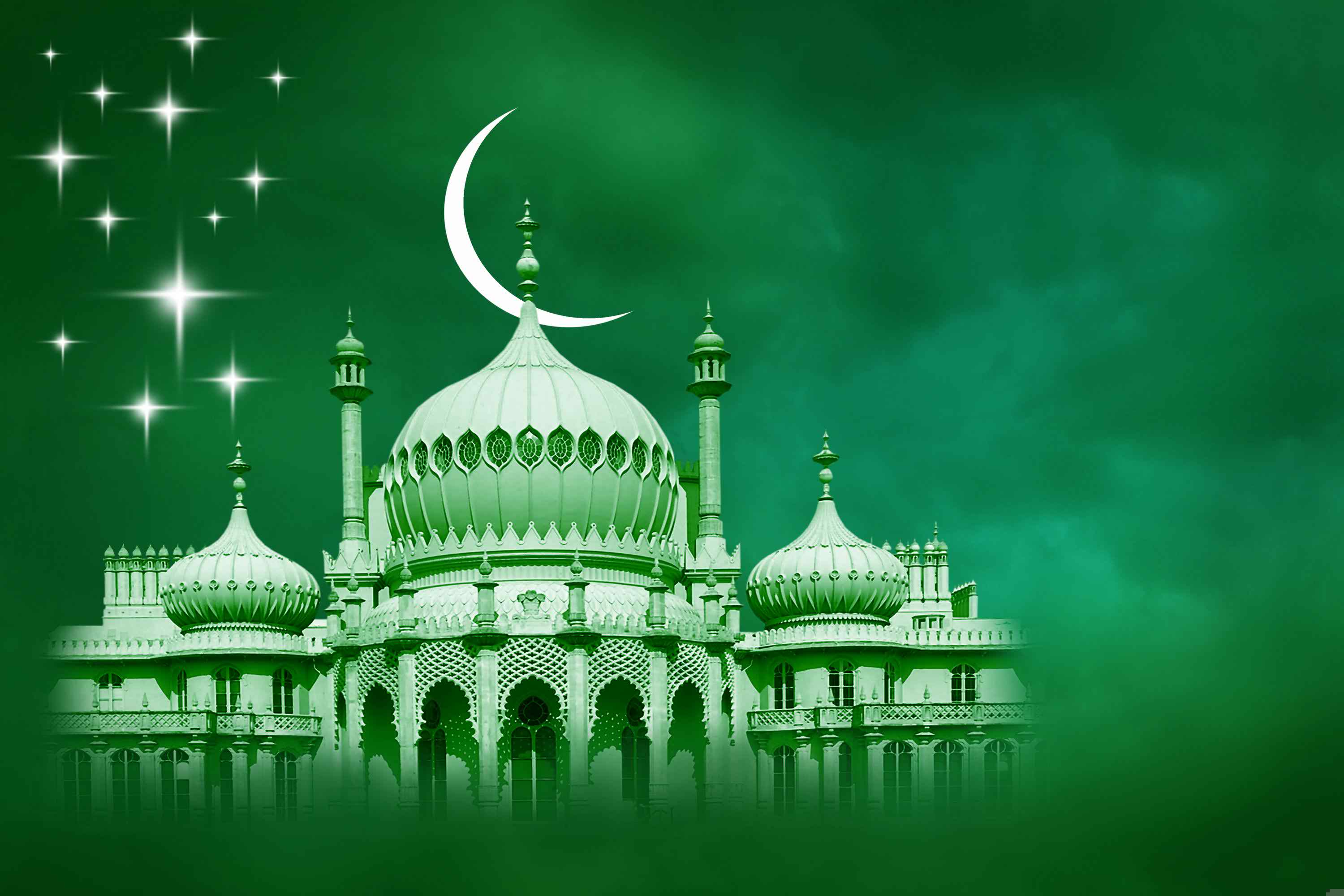 green islamic background