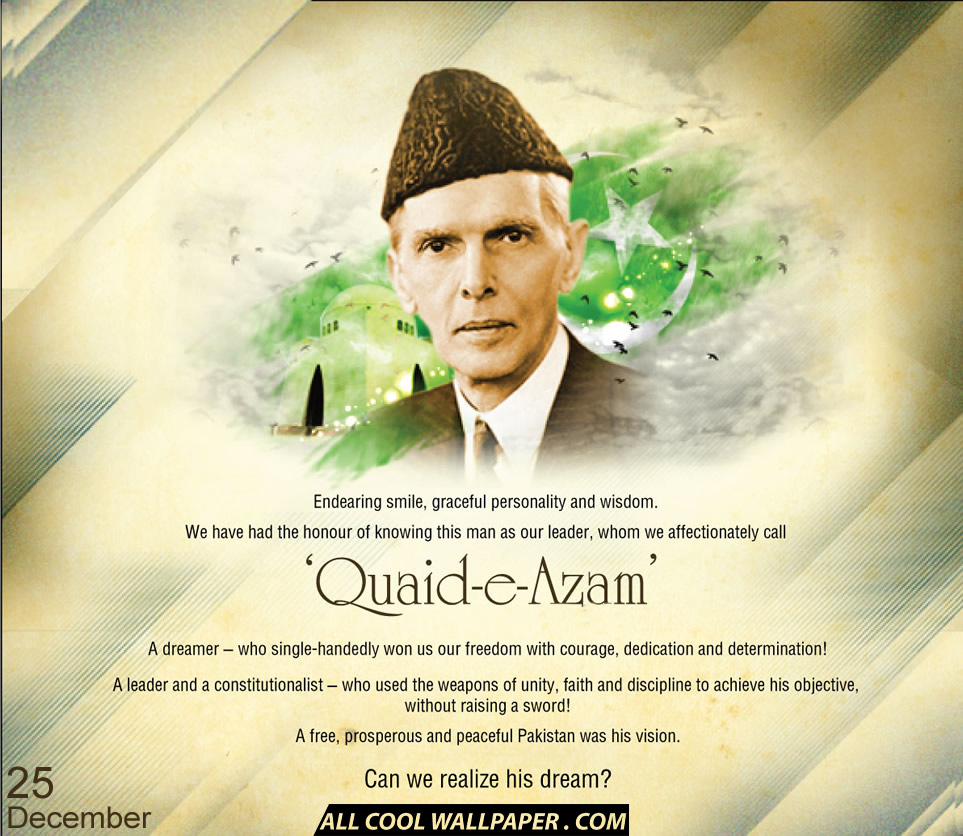 quaid day 25 december and his dream wallpaper