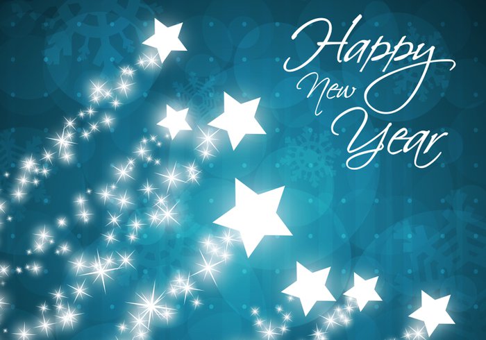 star filled happy new year image