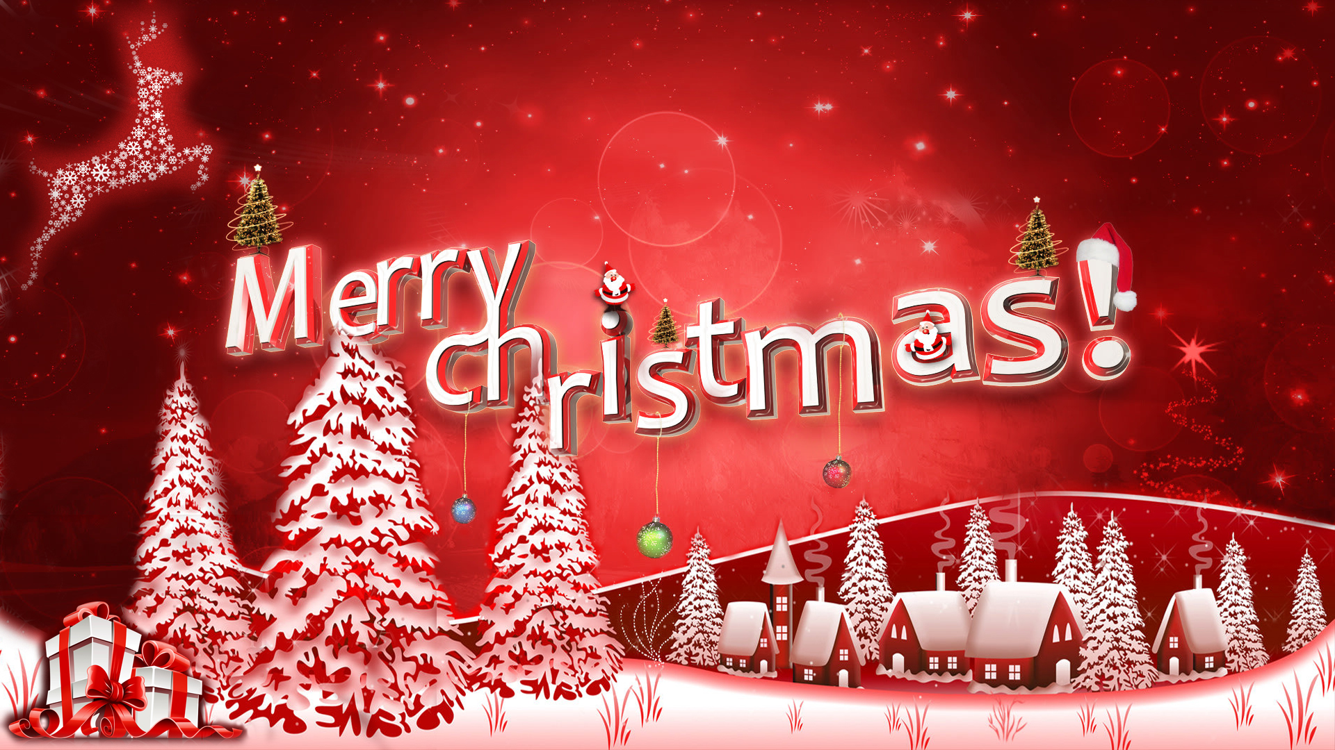 floral hd merry christmas image