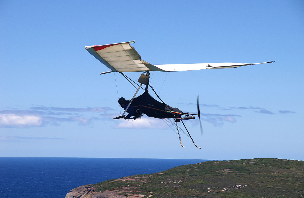 image about powered hang glider.