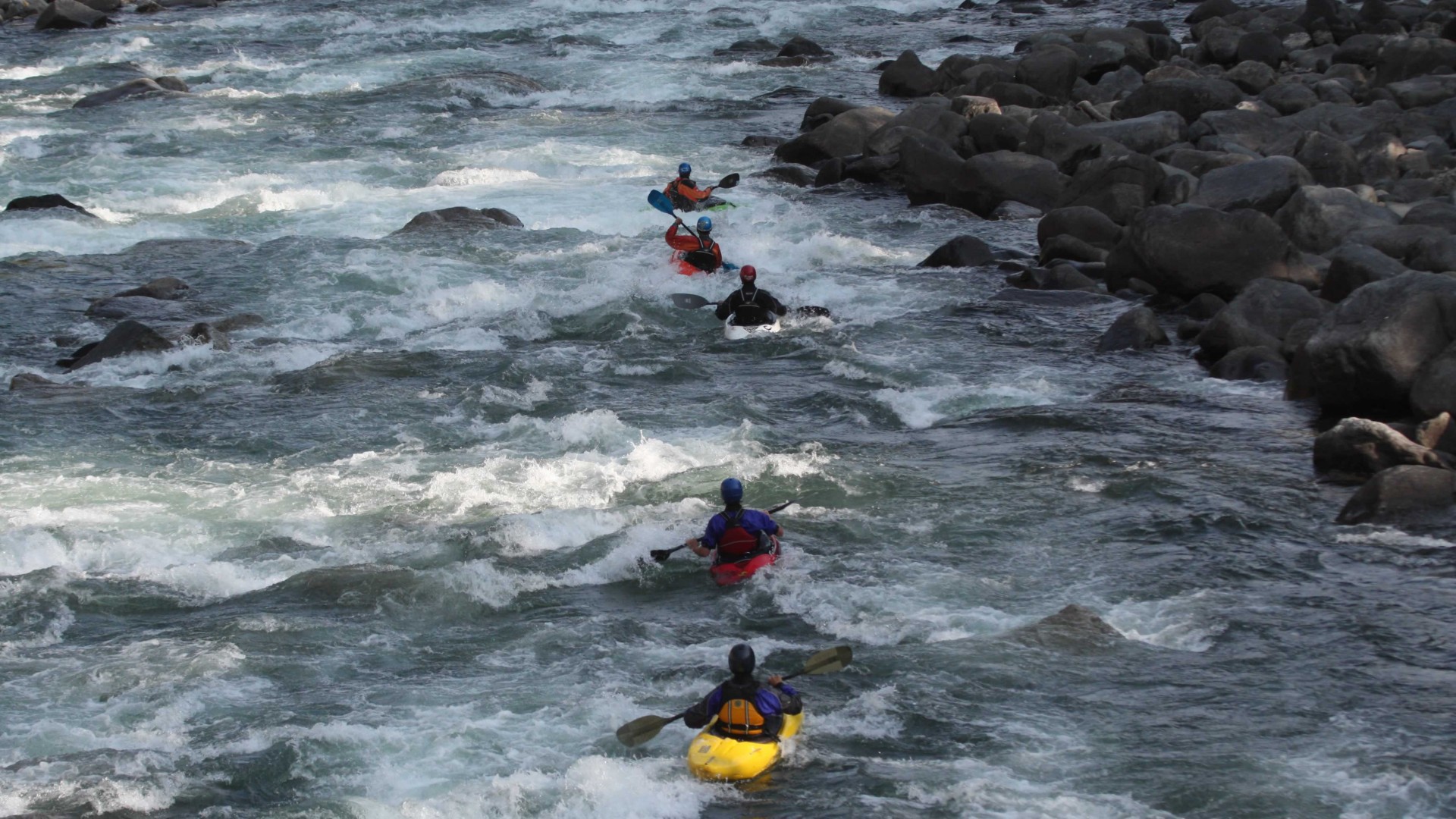 white water kayak guides
