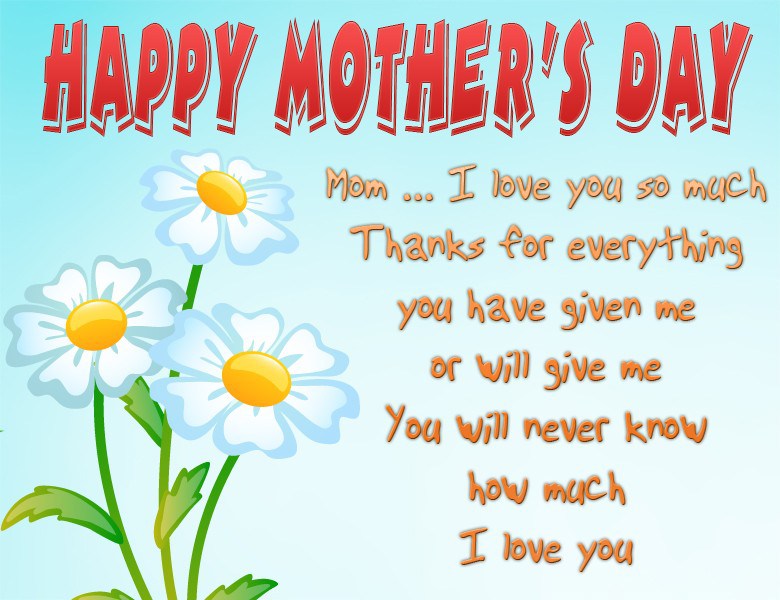 mother's day card and picture