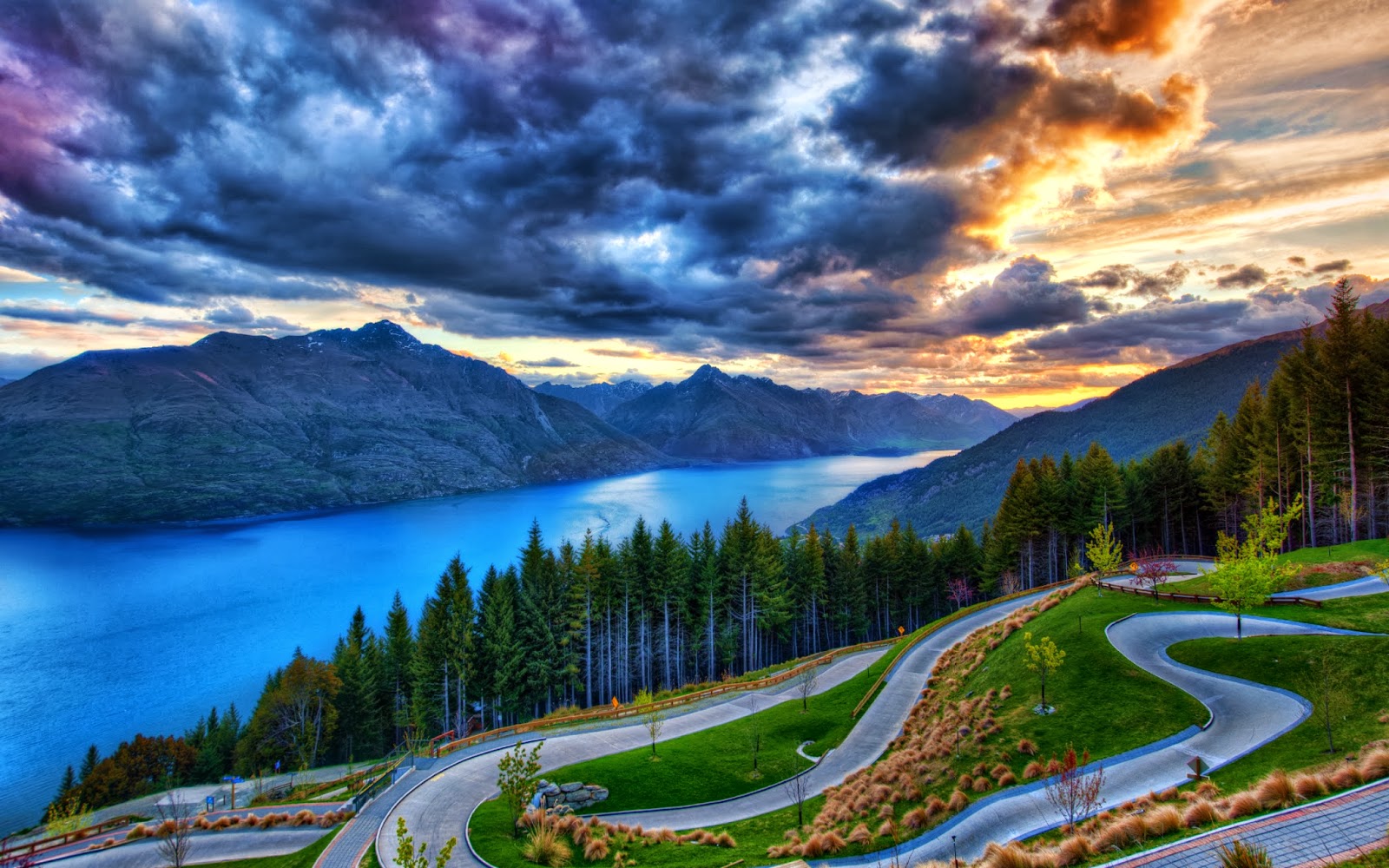 colorful sky new zealand image