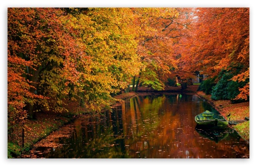 lake in autumn landscape