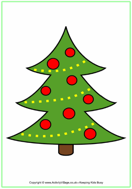 christmas tree poster