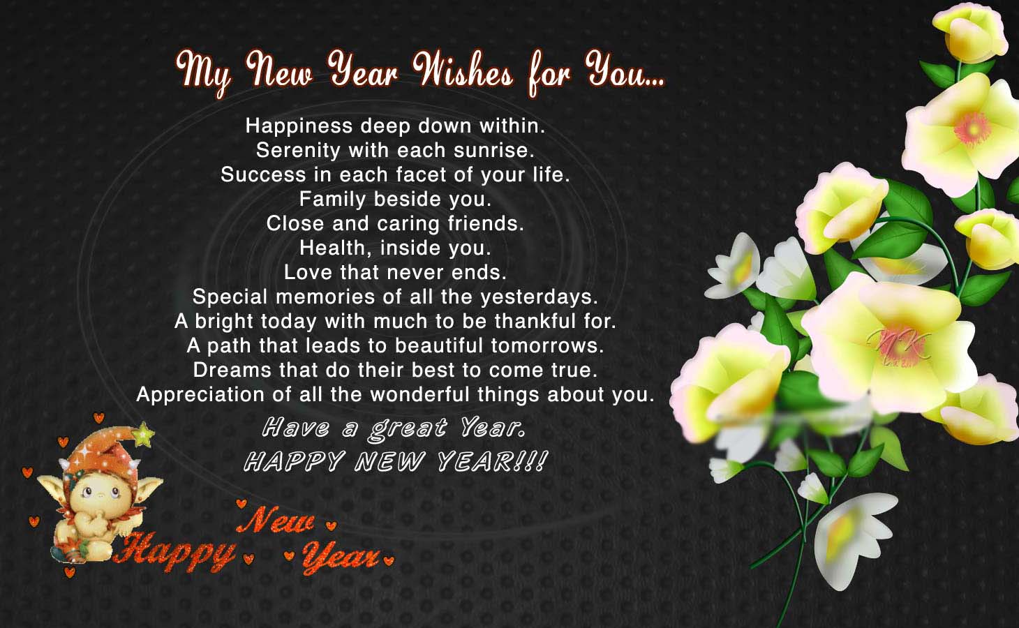 happy new year wishes poem